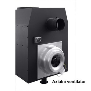 Axiální ventilátor na zadní straně kamen