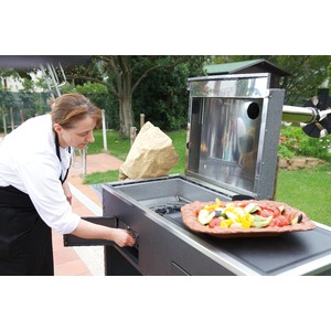 Multifunkční gril s pecí na pizzu Fontana Forni PIZZA & CUCINA - všestranný nástroj pro grilování, wok vaření nebo uzení