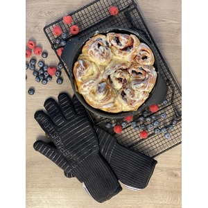 Dámské kevlarové grilovací rukavice BBQ Premium (pár) - vysoce kvalitní dámské rukavice s možností oboustranného použití s odolností do 350°C