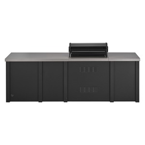 Luxusní venkovní kuchyně Grandpro EXCLUSIVE Premium Plus 1 XL Graphite - komfortní venkovní varné centrum pro náročné