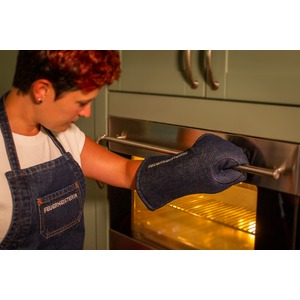 Kuchyňské rukavice Premium denim (pár) - kuchyňské chňapky v exkluzivním jeansovém designu