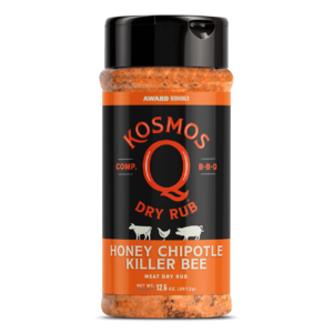 Barbeque koření Kosmos Q Honey Killer Bee Chipotle Rub (357g) - lahodná sladko pálivé koření pro jakékoliv maso