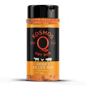 Barbeque koření Kosmo´s Q Honey Killer Bee Rub (374g) - neodolatelná chuť medu v kterémkoliv mase