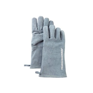 Dámské kožené grilovací rukavice BBQ Premium (pár) - kvalitní dámské rukavice pro ochranu ruky před žárem grilu nebo krbových kamen