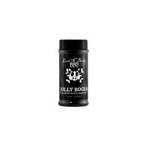 Grilovací koření Loot N' Booty BBQ Jolly Roger Jalapeno Garlic Black Rub (397g) - pálivá kořenící směs s česnekovou příchutí