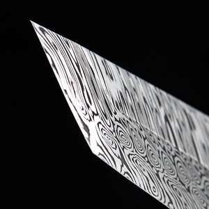 Nůž šéfkuchaře Nakiri/Tanto 145 mm Dellinger Rosette RWL34 Powder Mammut Collect Nr.10 - kuchařský nůž pro opravdové fajnšmekry