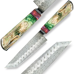 Nůž šéfkuchaře Nakiri/Tanto 145 mm Dellinger Rosette RWL34 Powder Mammut Collect Nr.5 - kuchařský nůž pro opravdové fajnšmekry