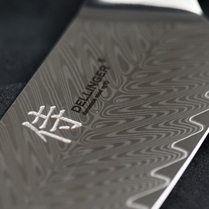 Sada kuchařských nožů Dellinger RESIN FUTURE Blue 2+1 zdarma - nůž Dellinger Resin Santoku.