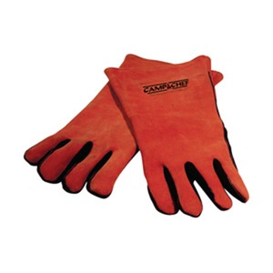Žáruvzdorné rukavice Camp Chef kožené (sada 2 ks) - kvalitní dlouhé rukavice pro ochranu ruky a předloktí