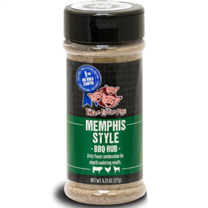 Barbeque koření Three Little Pigs BBQ MEMPHIS STYLE BBQ RUB (177g) - koření s s pepřem na hovězí a kuřecí maso
