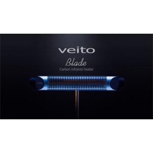 Elektrický karbonový zářič VEITO BLADE S 2500 BLACK